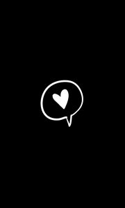 Preview wallpaper heart, love, bw, art, vector