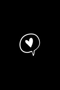 Preview wallpaper heart, love, bw, art, vector