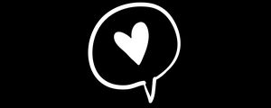 Preview wallpaper heart, love, bw, art, vector