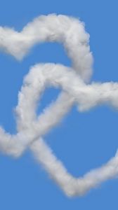 Preview wallpaper heart, love, clouds, sky