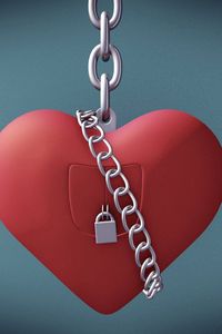 Preview wallpaper heart, love, lock, chain