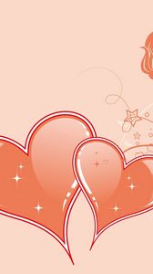 Preview wallpaper heart, love, pattern, light