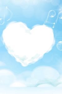 Preview wallpaper heart, melody, music, light