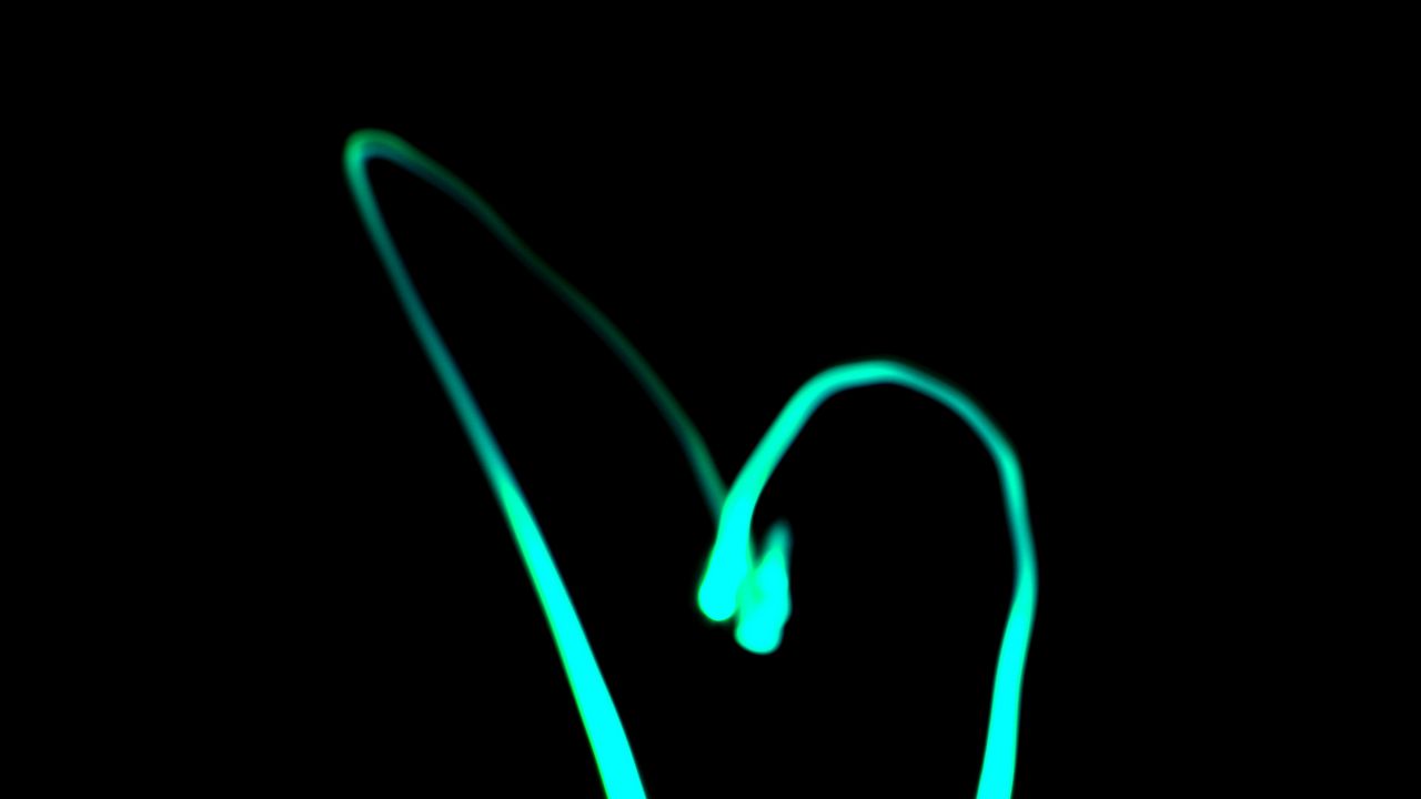Wallpaper heart, neon, blue, black background