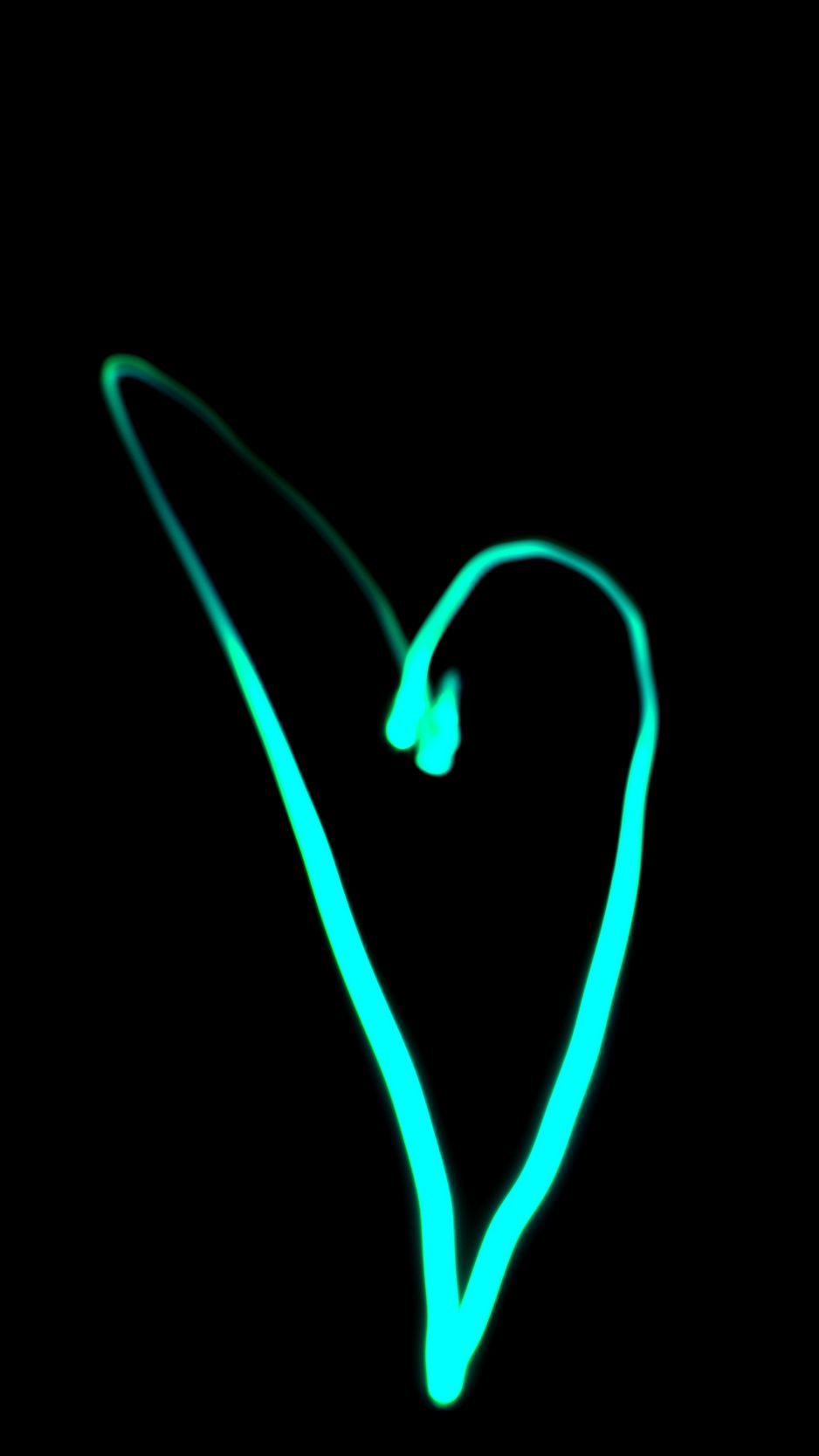Download wallpaper 938x1668 heart, neon, blue, black background iphone  8/7/6s/6 for parallax hd background