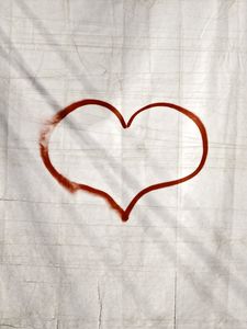 Preview wallpaper heart, paint, wall, sign