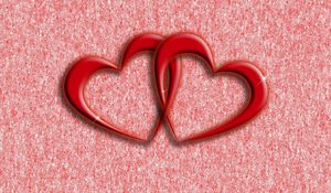 Preview wallpaper heart, pair, red, love