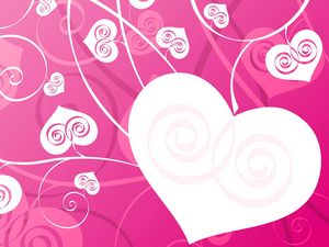 Preview wallpaper heart, patterns, background, bright