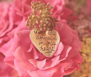 Preview wallpaper heart, pendant, love, inscription, confession, romance