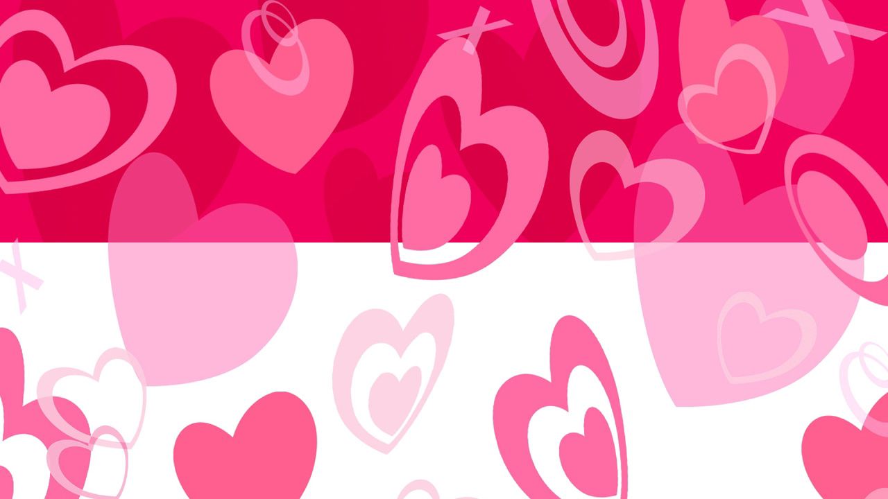 Wallpaper heart, pink, light