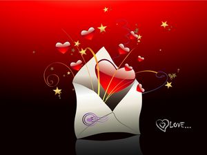 Preview wallpaper heart, red, envelope