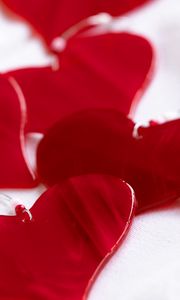 Preview wallpaper heart, red, white, form