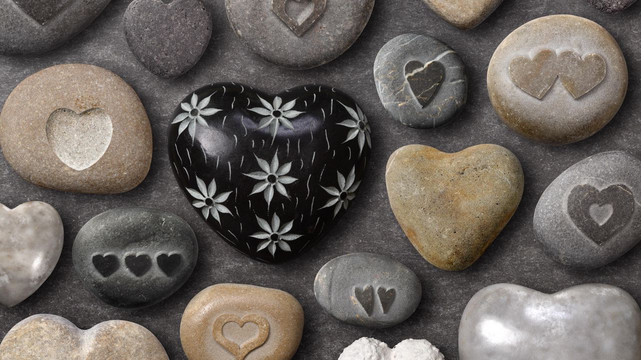 Wallpaper heart, rocks, attributes, crafts, love