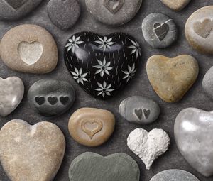 Preview wallpaper heart, rocks, attributes, crafts, love