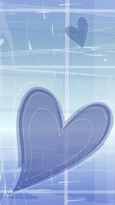 Preview wallpaper heart, shapes, background, bright