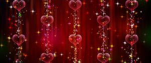 Preview wallpaper heart, shine, red