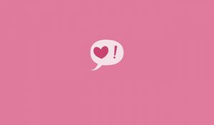 Preview wallpaper heart, sign, exclamation, pink