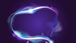 Preview wallpaper heart, smoke, background, spots, lilac