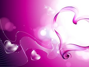 Preview wallpaper heart, smoke, love, mist, lavender