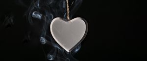 Preview wallpaper heart, smoke, thread, love