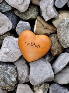 Preview wallpaper heart, stones, love, inscription