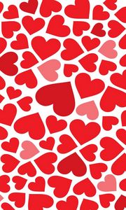Preview wallpaper heart, texture, red