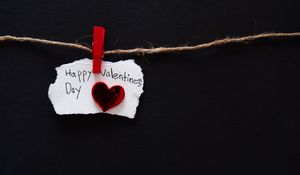Preview wallpaper heart, valentine, paper, inscription, love