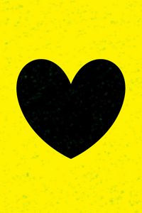 Preview wallpaper heart, yellow, glitter, art