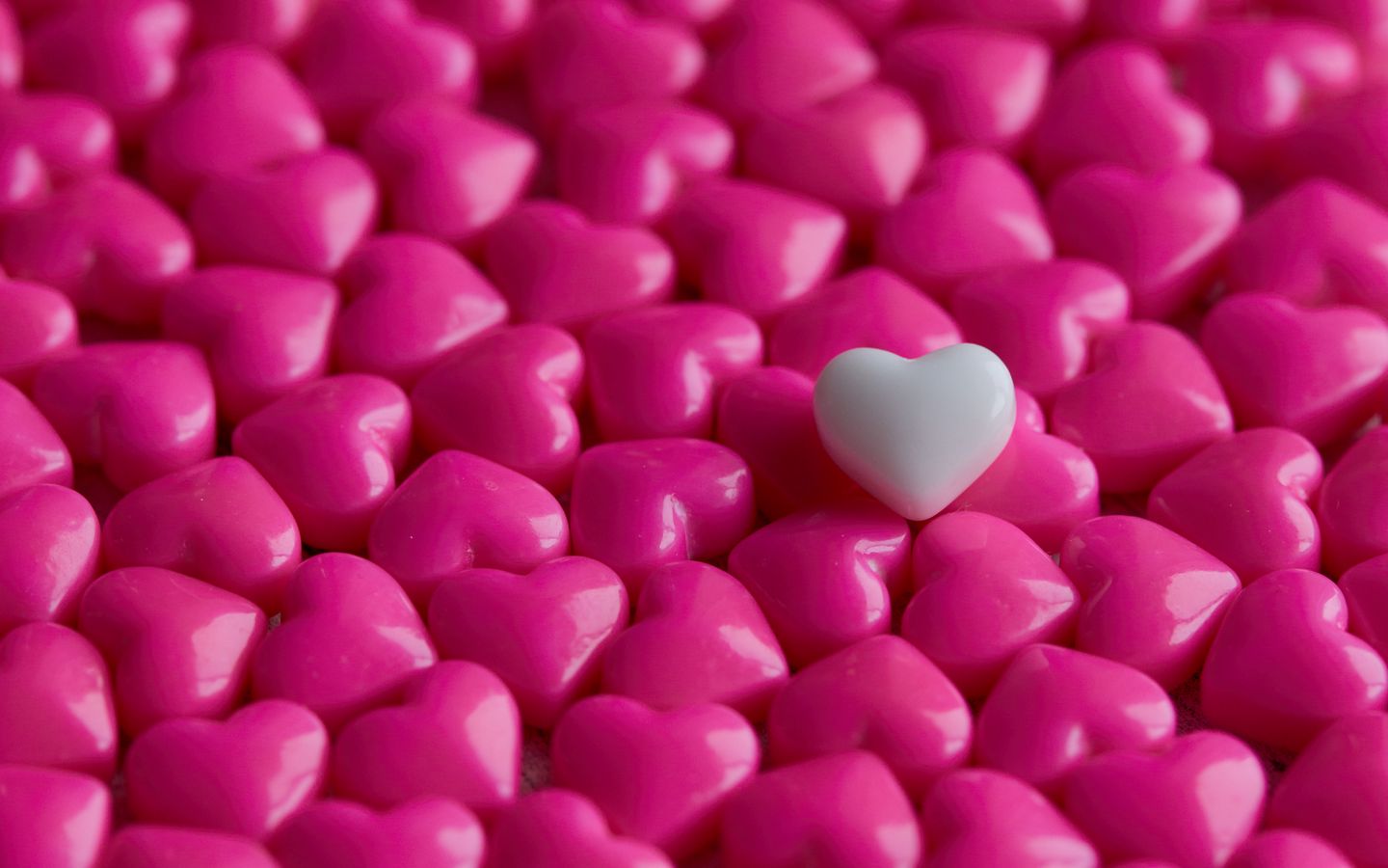 1440x900 Wallpaper hearts, candy, macro, love