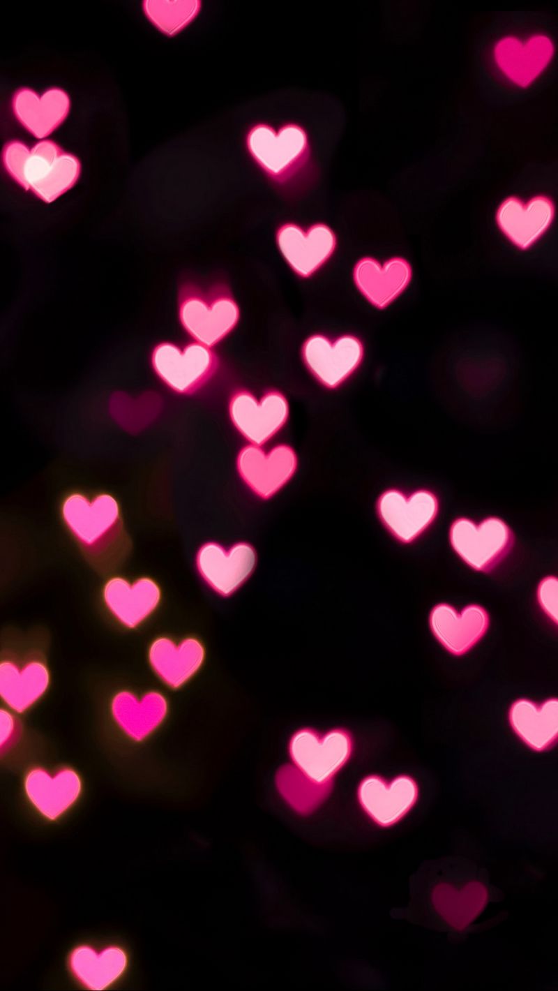 heart lights wallpaper
