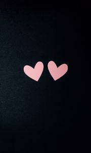 Preview wallpaper hearts, love, minimalism