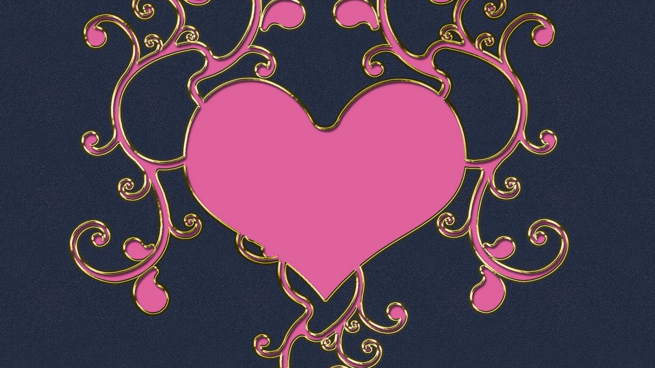 Wallpaper hearts, patterns, pink, light