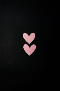 Preview wallpaper hearts, pink, love, minimalism