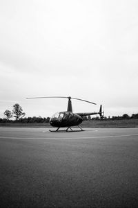 Preview wallpaper helicopter, playground, bw, air transport, blades