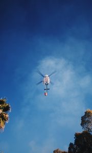 Preview wallpaper helicopter, sky, cloud, flight