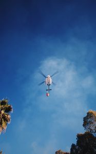 Preview wallpaper helicopter, sky, cloud, flight