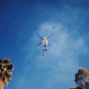 Preview wallpaper helicopter, sky, cloud, flight