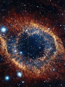 Preview wallpaper helix nebula, space, stars, explosion, brilliance