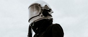 Preview wallpaper helmet, mask, smoke, shroud