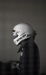 Preview wallpaper helmet, racer, race