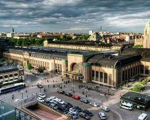 Preview wallpaper helsinki, finland, capital, top view, hdr