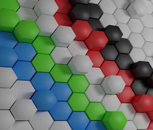 Preview wallpaper hexagon, shaped, surface