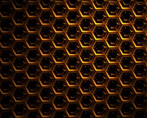 Preview wallpaper hexagons, mesh, dark, shadows