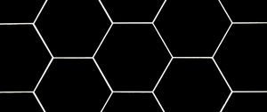 Preview wallpaper hexagons, mesh, texture, black