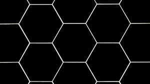Preview wallpaper hexagons, mesh, texture, black