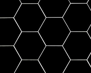 Preview wallpaper hexagons, mesh, texture, black