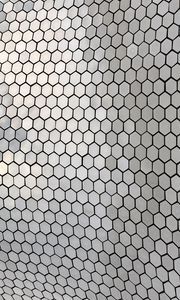 Preview wallpaper hexagons, metal, glare, texture