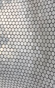 Preview wallpaper hexagons, metal, glare, texture