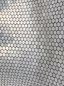 Preview wallpaper hexagons, metal, glare, texture