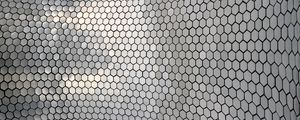 Preview wallpaper hexagons, metal, glare, texture